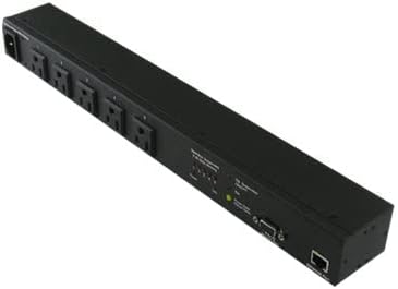 netBooter NP-05B Remote Switched PDU with 5 Power Outlets, 120V/15A. Control via Web, telnet, or USB