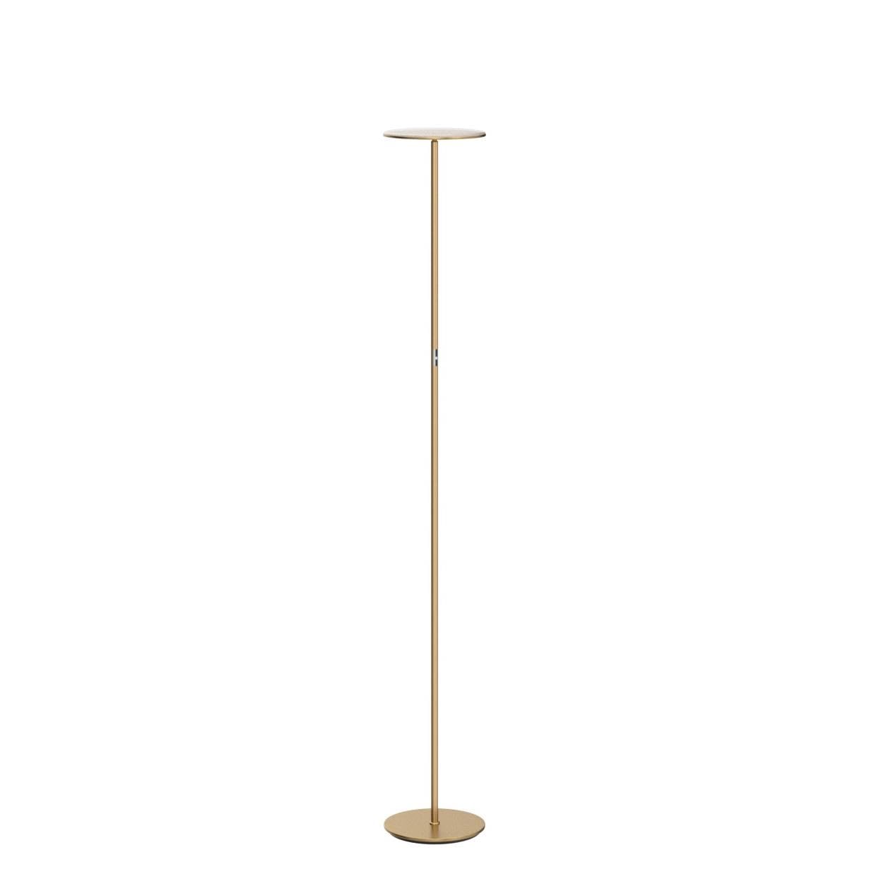 Brightech Sky LED Floor lamp, Torchiere Super Bright Floor Lamp for Living Room Decor & Office - Dimmable, Tall Standing Lamp with Warm Light for Bedroom & Reading - Bronze