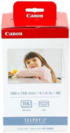 Canon Color Ink Paper Set KP-108IN 4X6 108 Sheets