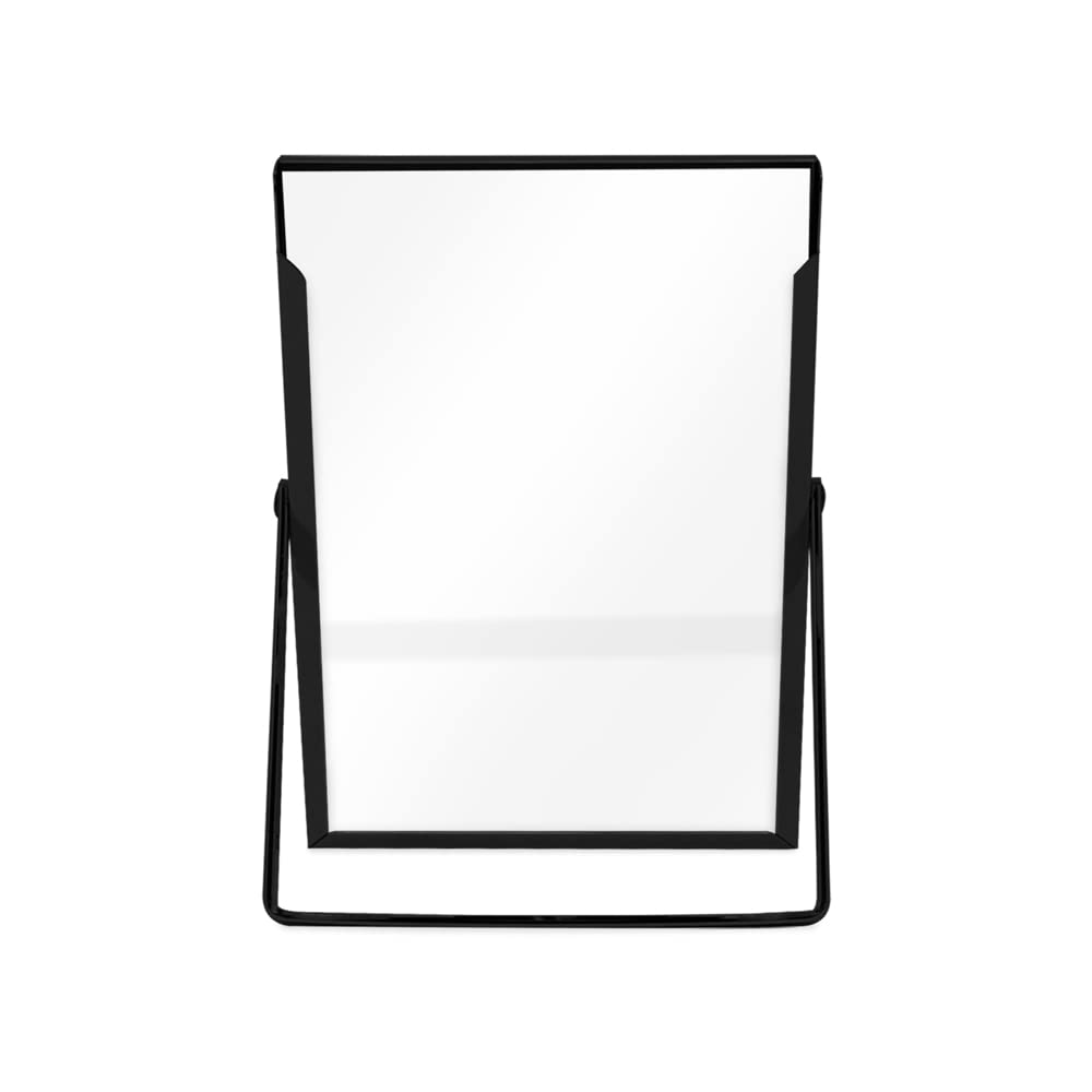 Laura Ashley 2x3 Rose Gold Flat Metal Picture Frame (Vertical) with Pull-Out Easel Stand, Made for Tabletop, Counterspace, Shelf and Desk (2x3, Rose Gold)