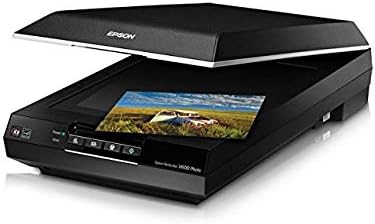 Epson Perfection V600 Photo Wired USB Connectivity Color Scanner - 6400 x 9600 dpi, Enlargements up to 17" x 22" Flatbed Image Scanner