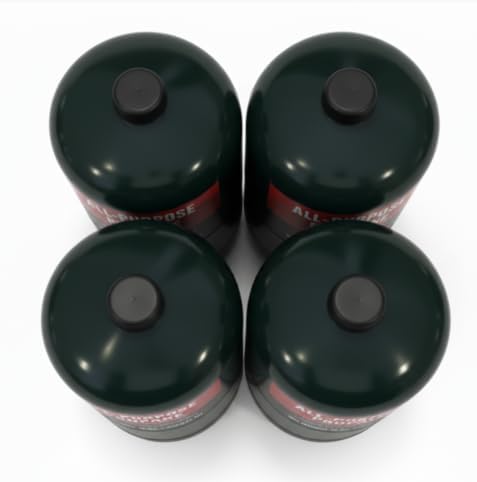 Propane Replacement Fuel Cylinders Camping- 16 Oz (6 Pack) Factory Pre-filled and Ready to Use