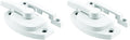 Prime-Line F 2588 Sash Lock, 2-1/16 in. Hole Centers, Fits Single and Double Hung Vinyl Windows, Diecast, White, (Single Pack) (Pack of 2)