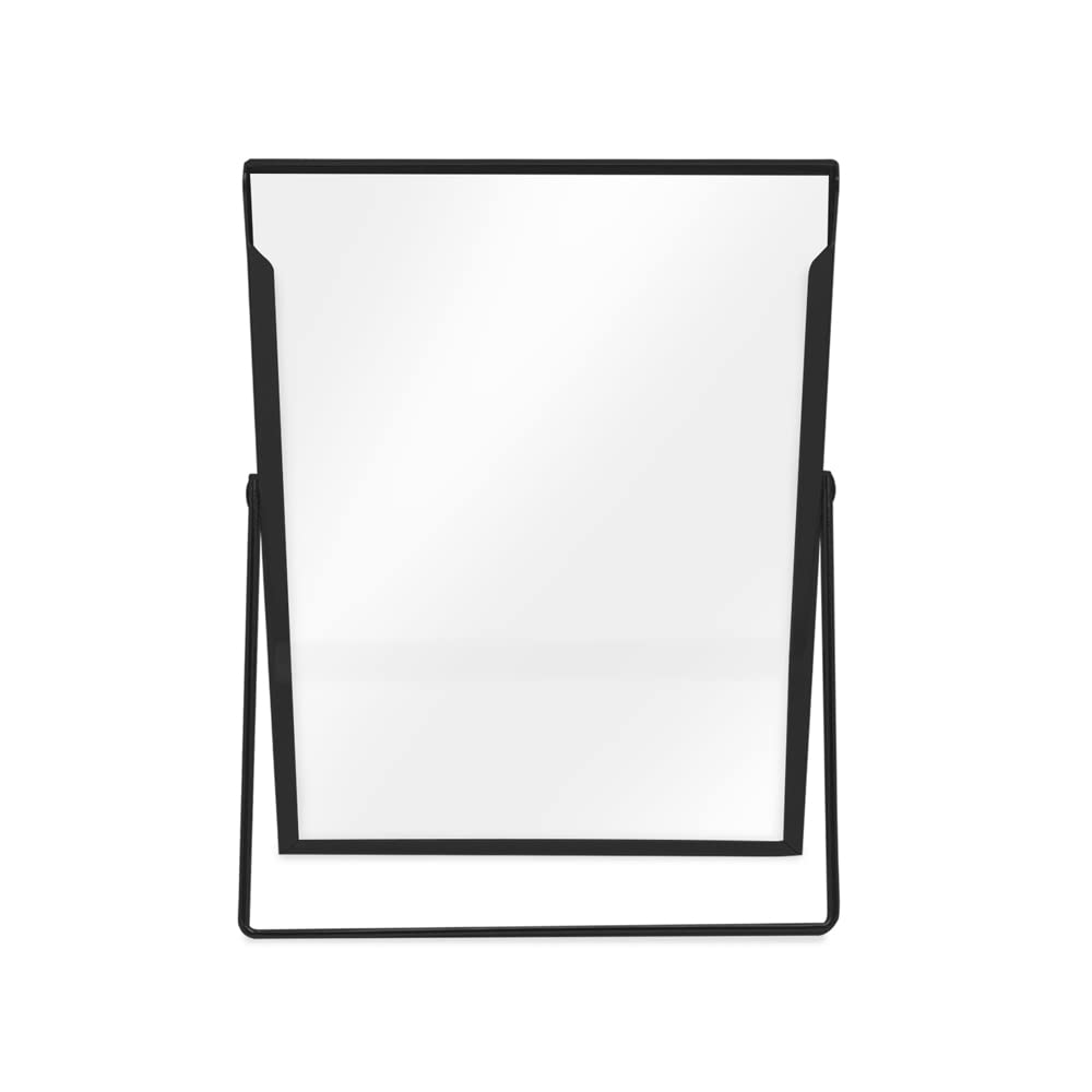 Laura Ashley 2x3 Rose Gold Flat Metal Picture Frame (Vertical) with Pull-Out Easel Stand, Made for Tabletop, Counterspace, Shelf and Desk (2x3, Rose Gold)