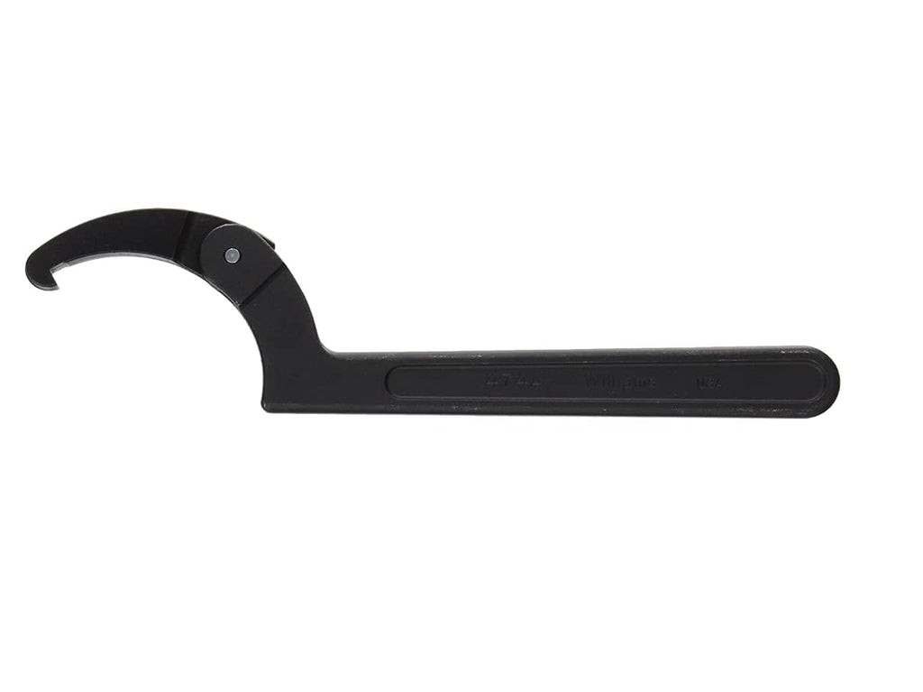 Williams JHW472 Adjustable Hook Spanner Wrench with Span Diameter of 1-1/4 to 3-Inch, Ideal for Adjusting Collars, Lock Nut Rings, and Bearings