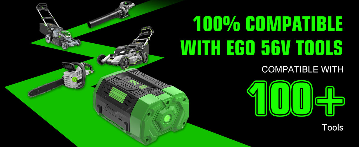 12000mAh 56V Replacement for EGO 56V Lithium Battery Compatible with EGO 56 Volt Battery Power+ Tools BA2800 BA4200 BA4200T CS1604 CS1804 CS1403 HT2400 LB6504 LB5804 LB6500 LB4800 PH1400 Tools(Black)