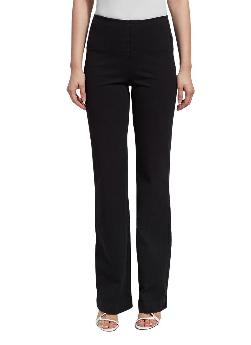 Lyssé Denim Trouser High Waisted Stretch Jeans for Women – Wide Leg Pull-On Pants with Flattering Fit & Soft Fabric