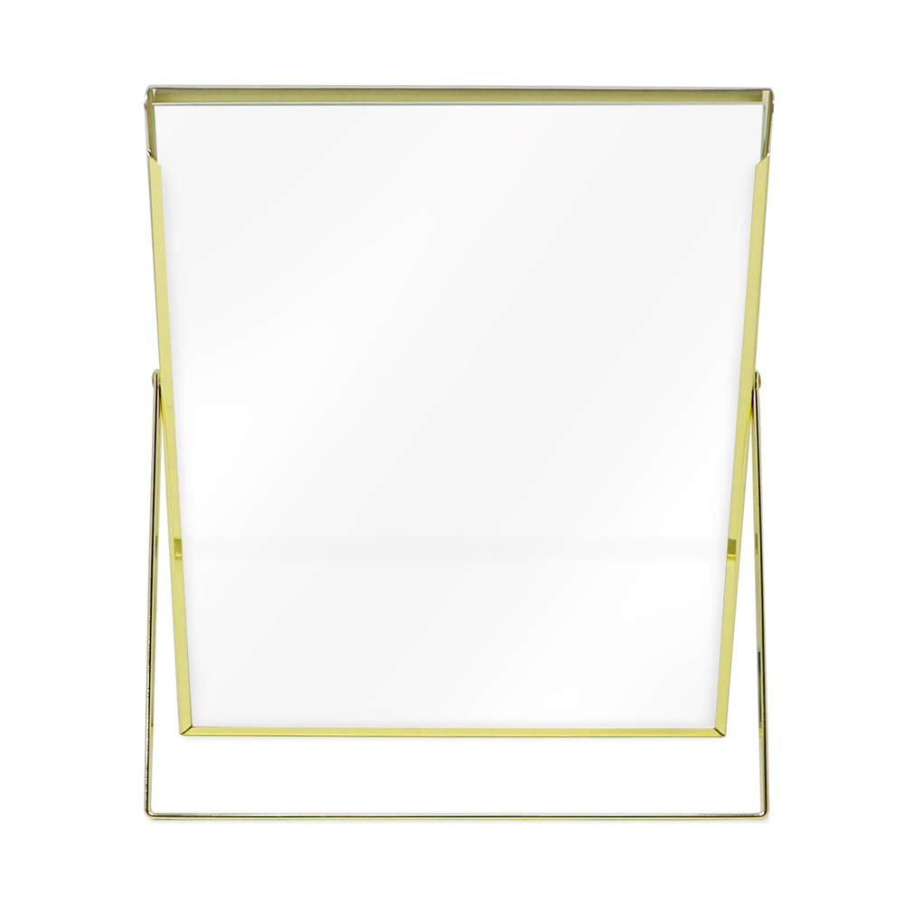 Laura Ashley 2x3 Rose Gold Flat Metal Picture Frame (Vertical) with Pull-Out Easel Stand, Made for Tabletop, Counterspace, Shelf and Desk (2x3, Rose Gold)