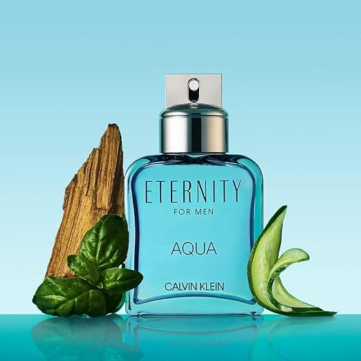 Calvin Klein Eternity Aqua Eau de Toilette for Men - Aquatic fragrance, Top notes: Cucumber, Citrus Cocktail