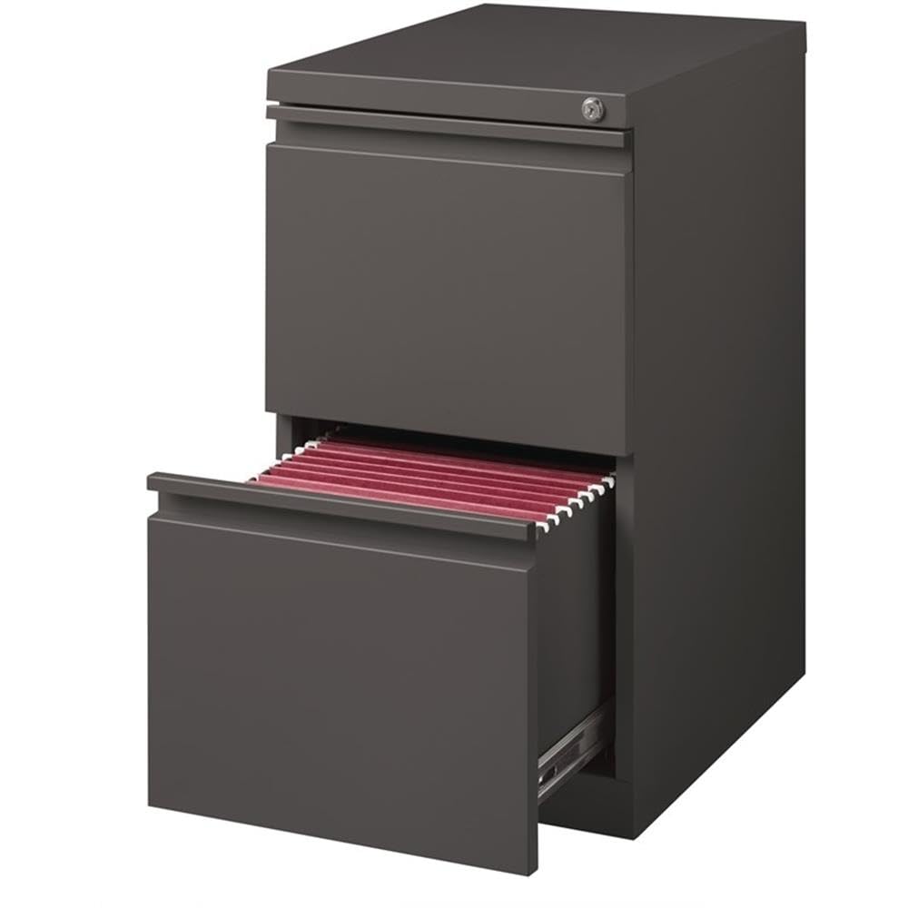 Pemberly Row 4 Drawers 52" Vertical Beige Metal Filing Cabinet Lockable Pre-Assembled Stationary Letter Size for Home, Office