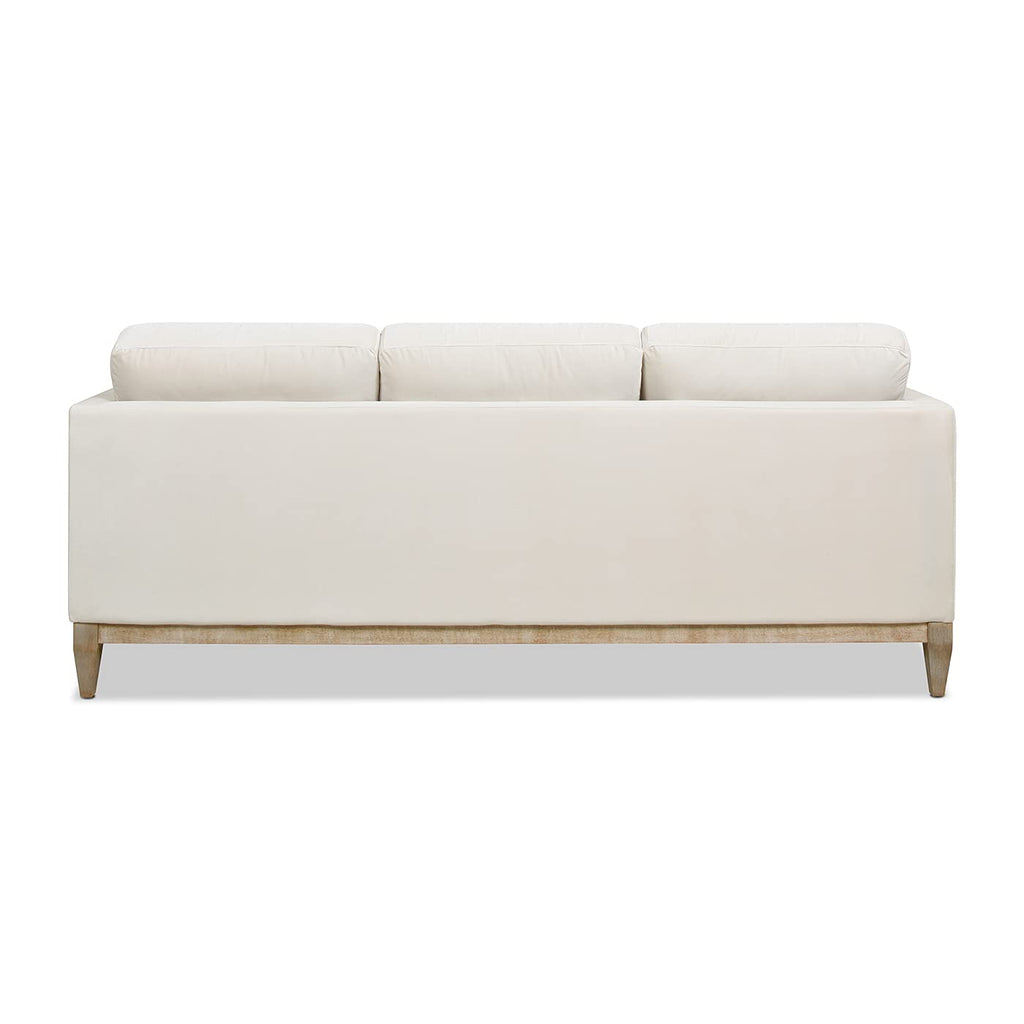 Jennifer Taylor Home Knox 84" Modern Farmhouse Performance Velvet Fabric Living Room Sofa Couch in Burnt Orange