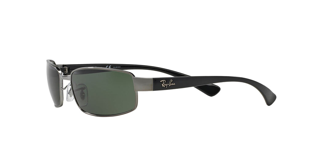 Ray-Ban RB3364 Metal Polarized Rectangular Sunglasses