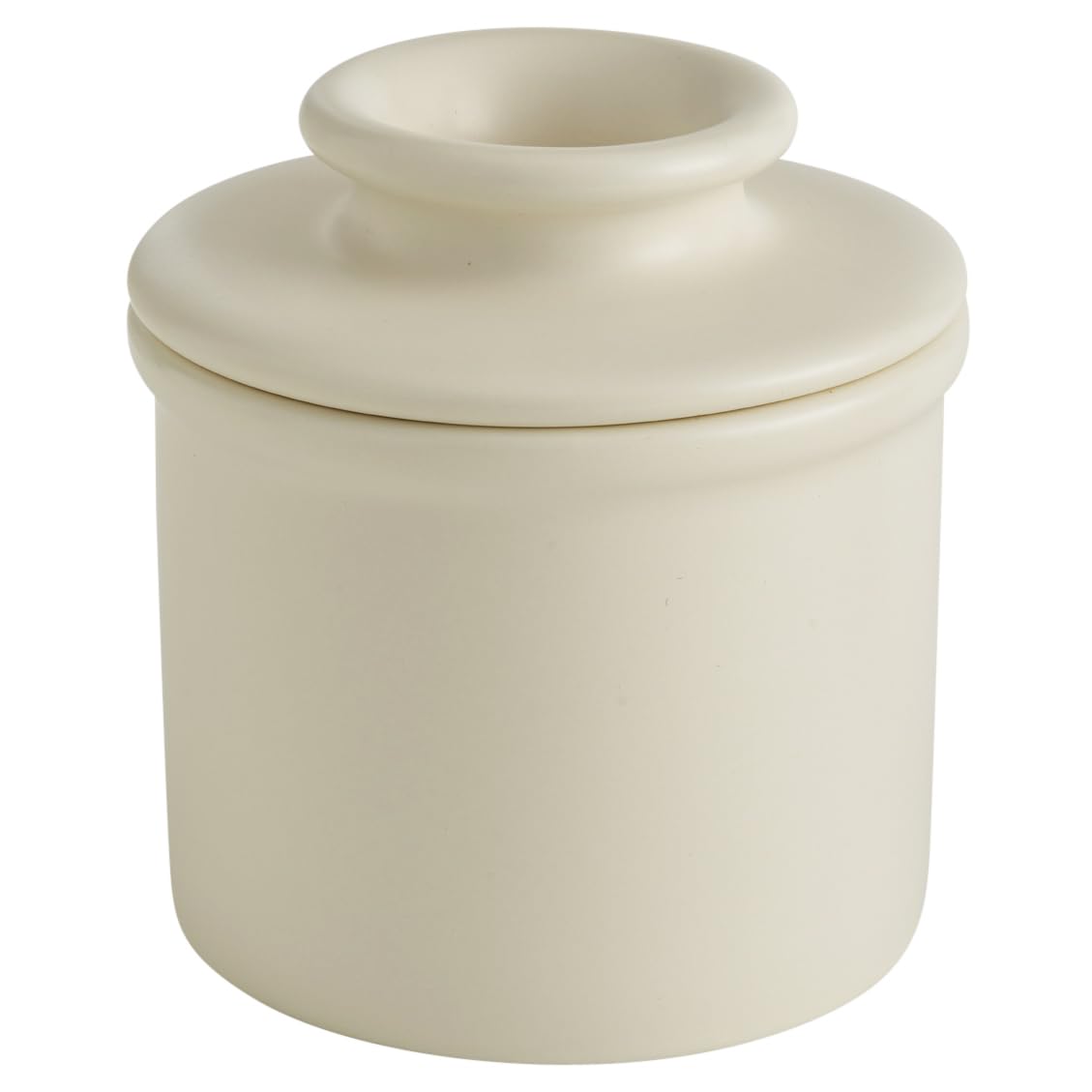 Butter Bell - The Original Butter Bell Crock by L. Tremain, a Countertop French Ceramic Butter Dish Keeper for Spreadable Butter, French Ceramic Butter Dish Keeper, Specialty (Ivory Matte)