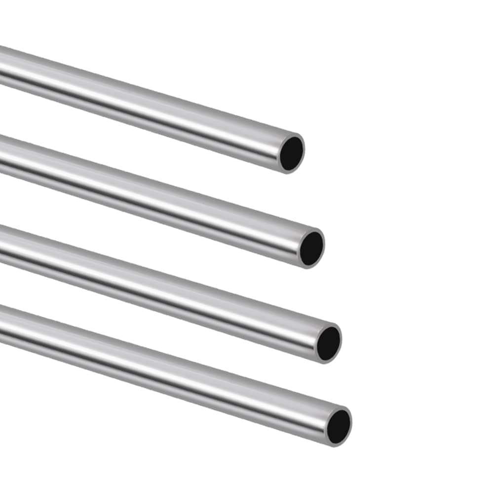 1" OD 304 Stainless Steel Tube, Thickened Pipe Wall & Weldable Tubing, Round Metal Pipe Industrial Straight Tube 10 inch Length (2 Pcs)