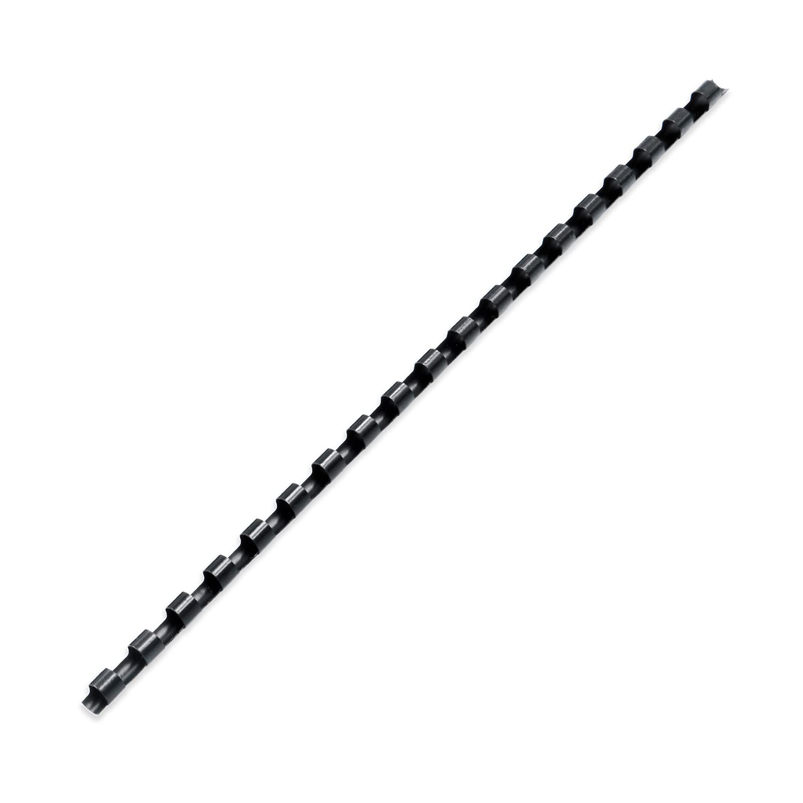 Binditek 100 Pack Plastic Binding Comb Spines, 1/2 Inch Diameter, 90 Sheet Capacity, for Letter Size, Black, for Students and Coworkers