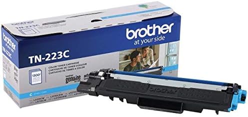 Brother Genuine TN223BK, TN223C, TN223M, TN223Y Standard Yield Black/Cyan/Magenta/Yellow Toner Cartridge Set, TN223