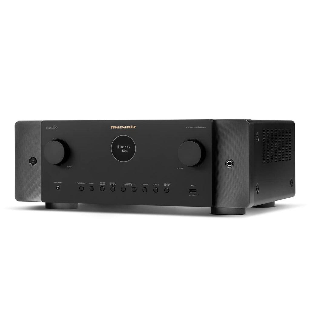 Marantz Cinema 60 7.2-Ch Receiver (100W X 7) - 4K/120 and 8K Home Theater Receiver, Built-in Bluetooth, Wi-Fi & HEOS Multi-Room, Supports Dolby Atmos & DTS:X