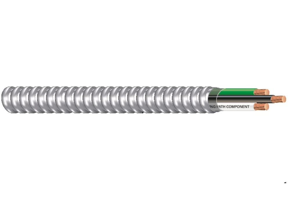 Southwire 68580052 50-Foot 12-Gauge 2-Conductor Type MC Cable Aluminum