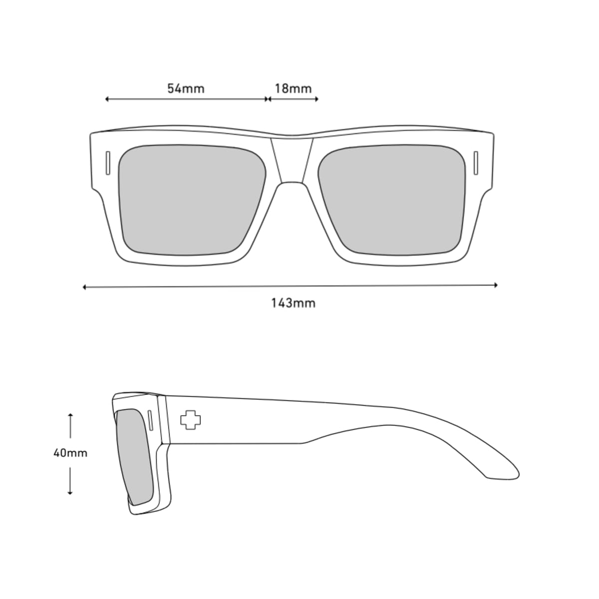 Spy Optic Bowery, Square Sunglasses, Color and Contrast Enhancing Lenses