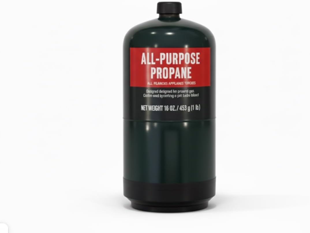 Propane Replacement Fuel Cylinders Camping- 16 Oz (6 Pack) Factory Pre-filled and Ready to Use