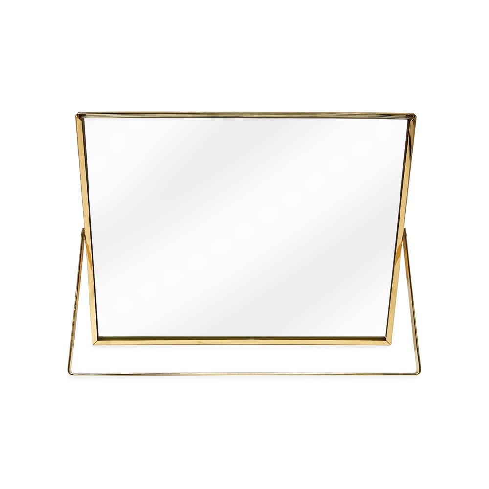 Laura Ashley 2x3 Rose Gold Flat Metal Picture Frame (Vertical) with Pull-Out Easel Stand, Made for Tabletop, Counterspace, Shelf and Desk (2x3, Rose Gold)