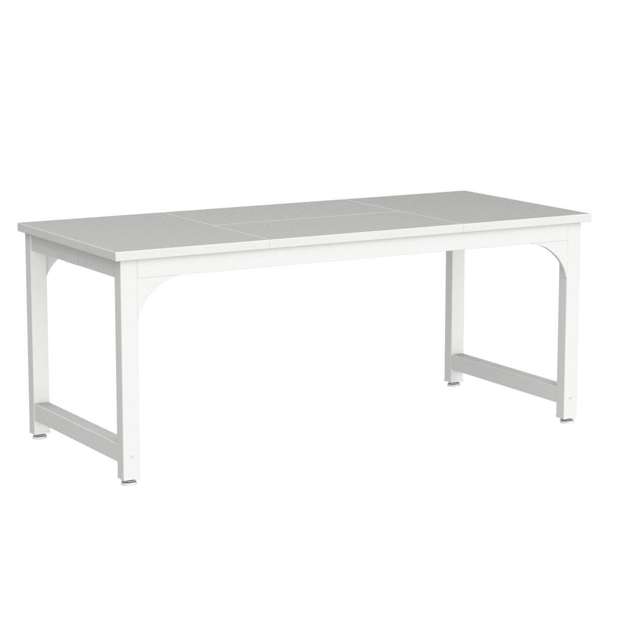 Tribesigns 63” Executive Desk, Large Office Computer Desk with Thicken Frame, Modern Simple Workstation Business Furniture for Home Office, Rustic Brown/Black
