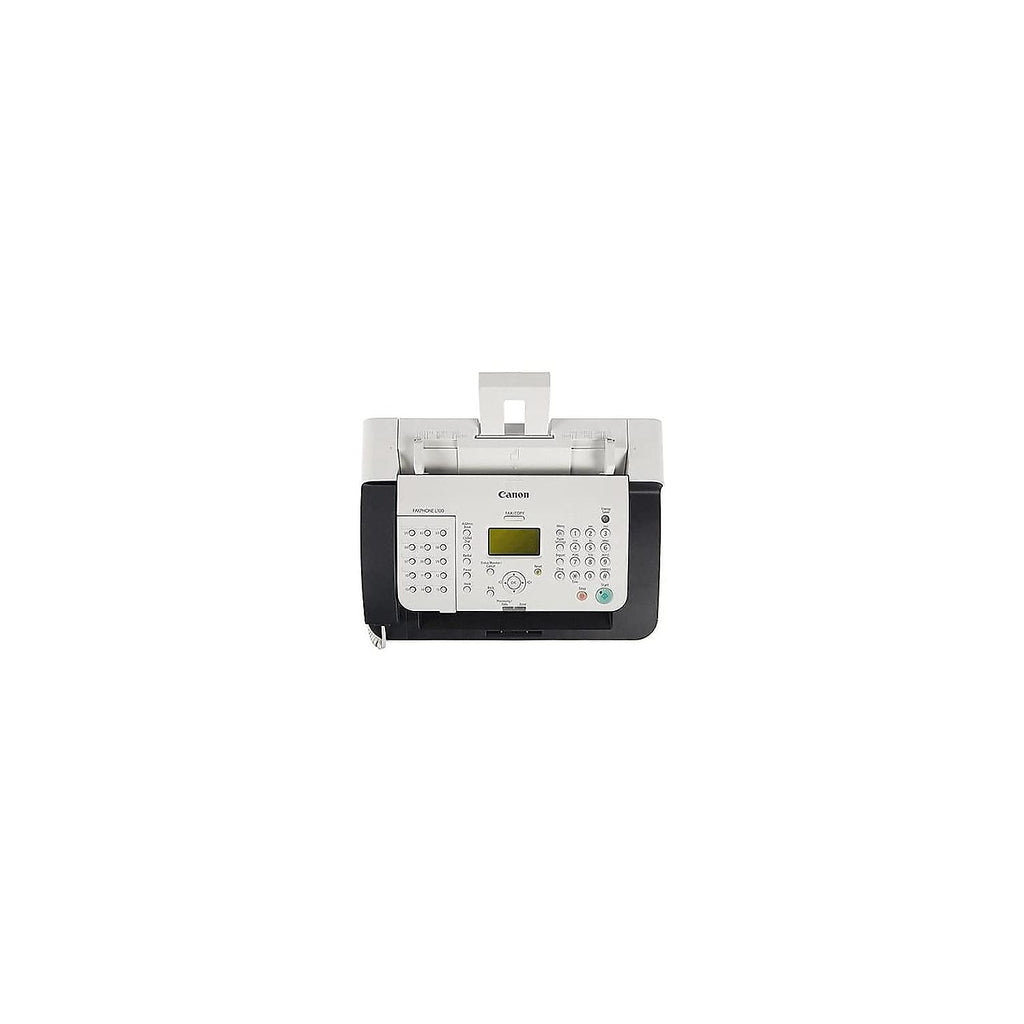 Canon FAXPHONE L100 - Monochrome Laser Fax with Copier, 30 Sheet Auto Document Feeder, 1 Year Limited Warranty, 19 PPM, White