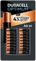 Duracell Optimum Coppertop AA Batteries with 4 x Power Boost Ingredients (Pack of 30)