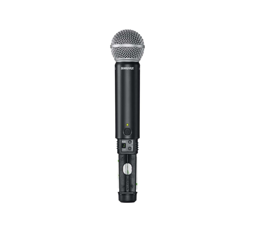 Shure BLX24/SM58 Wireless Microphone System - 14-Hour Battery Life, 300 ft Range, UHF | Includes SM58 Handheld Vocal Mic, Single Channel Receiver | H9 Band (BLX24/SM58-H9)