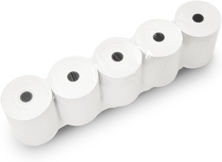 (50 Rolls) 3 1/8 x 230 Thermal Paper Receipt Rolls fits all Clover POS Cash Register Printers, Star Micronics SCP700 TSP100 TSP300 TSP400 TSP500 TSP600 TSP 700 TSP2000 CT S300, 50 GSM