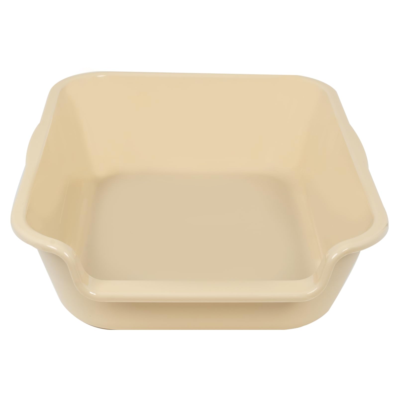1 Pack of Extra Large Cat Litter Box (ABS Material), Low Entry Senior Litter Pen for Geriatric Kitty Big Cats, Jumbo Pet Safe Litter Boxes Tray for Pets Potty (Beach Sand, 20" L x 15.5" W)