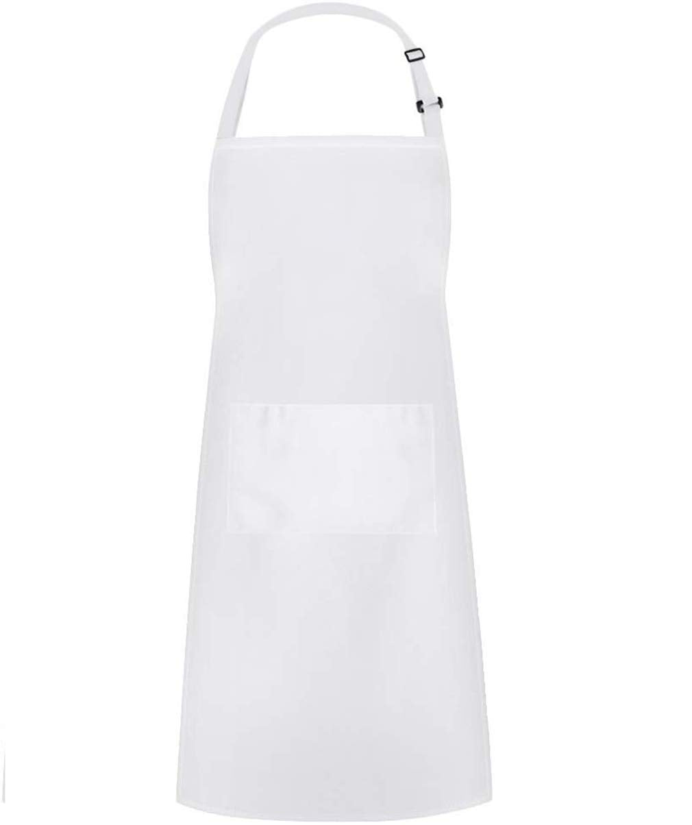 Hyzrz Chef Apron and Hat Set, Adjustable Adult Kitchen Apron With Butcher Hat, Baker Costume Apron with Pocket for Men and Women Father's Gift (Black)