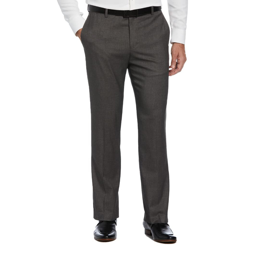 Savane Men's Performance Solid Non-iron Dress Pants With Expandable Waistband, 29"/30"/32" Inseams, Stretch Gabardine Fabric