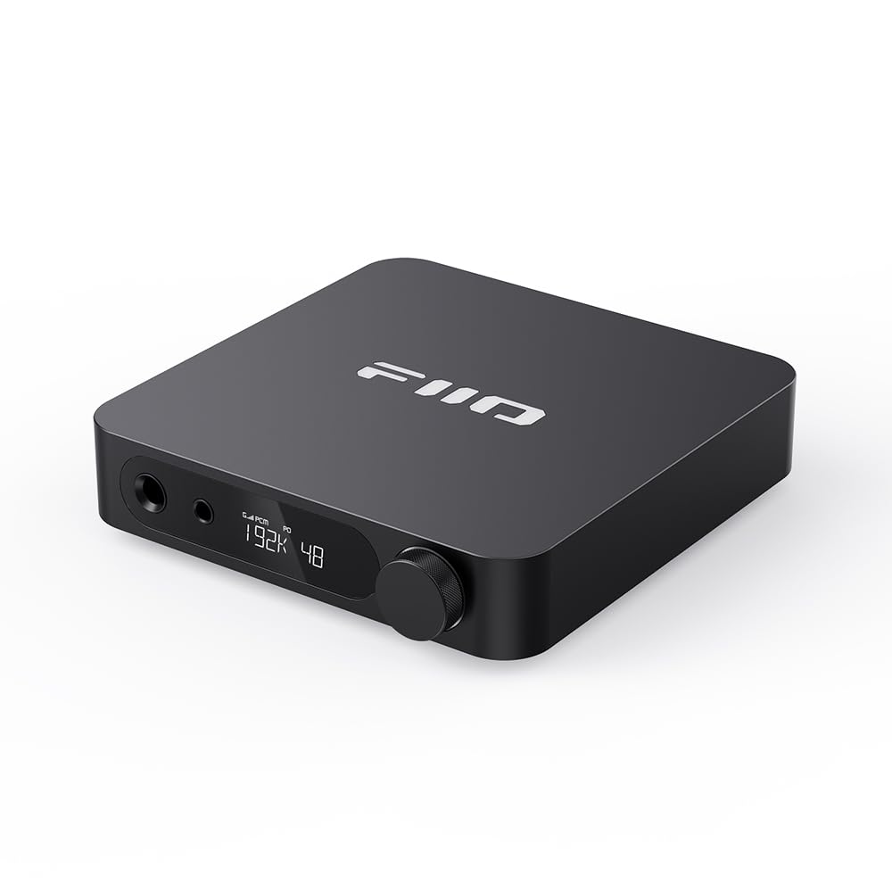 FiiO K11 DAC and Headphone Amplifier for Home Audio or PC, 6.35mm and Balanced 4.4mm, RCA, Coaxial, Optical, 1400mW, 384kHz/24Bit DSD256 (Silver)