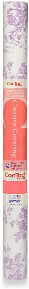 Con-Tact Brand Creative Covering, Self-Adhesive Shelf Liner, Multi-Purpose Vinyl Roll, Easy to Use and Apply, 18'' x 50', Abby Sage