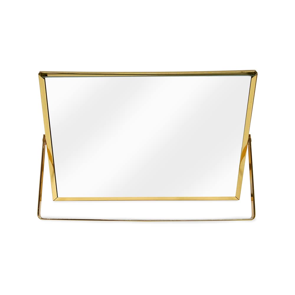 Laura Ashley 2x3 Rose Gold Flat Metal Picture Frame (Vertical) with Pull-Out Easel Stand, Made for Tabletop, Counterspace, Shelf and Desk (2x3, Rose Gold)