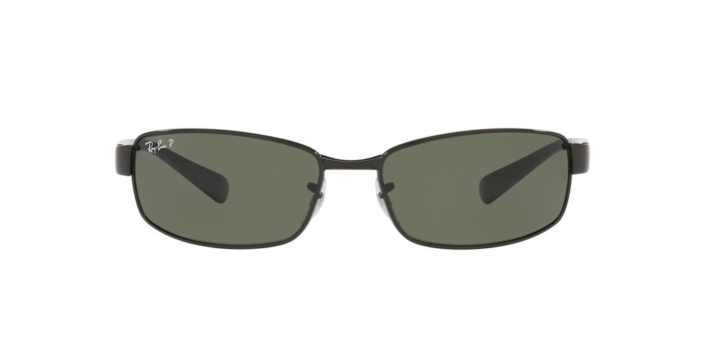 Ray-Ban RB3364 Metal Polarized Rectangular Sunglasses