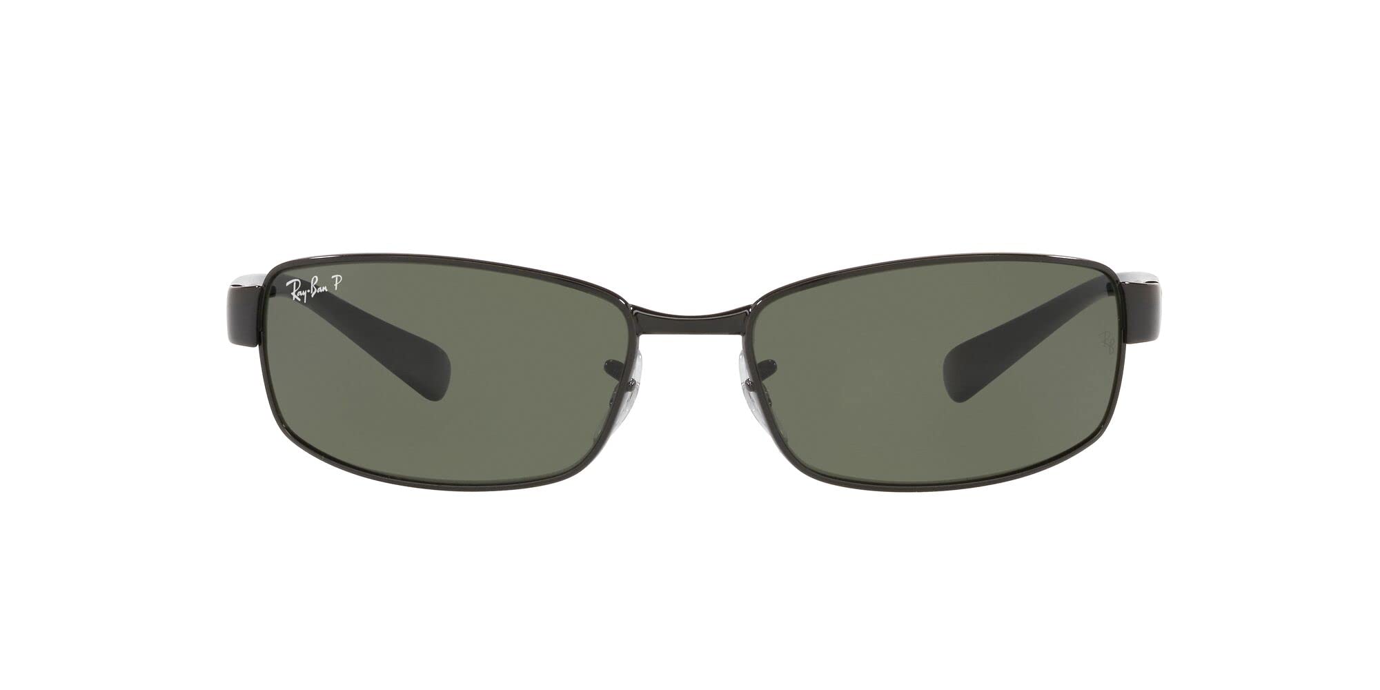 Ray-Ban RB3364 Metal Polarized Rectangular Sunglasses