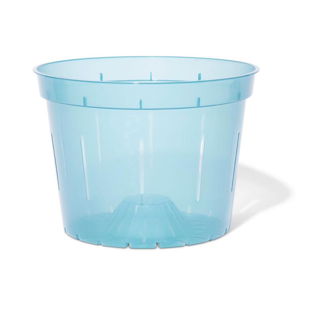 rePotme 3 inch Orchid Pot 3 Pack - Slotted Orchid Pots with Holes for Repotting (Blue Sapphire)