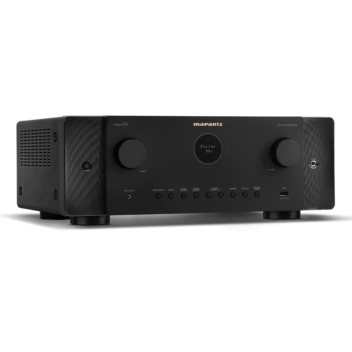 Marantz Cinema 60 7.2-Ch Receiver (100W X 7) - 4K/120 and 8K Home Theater Receiver, Built-in Bluetooth, Wi-Fi & HEOS Multi-Room, Supports Dolby Atmos & DTS:X