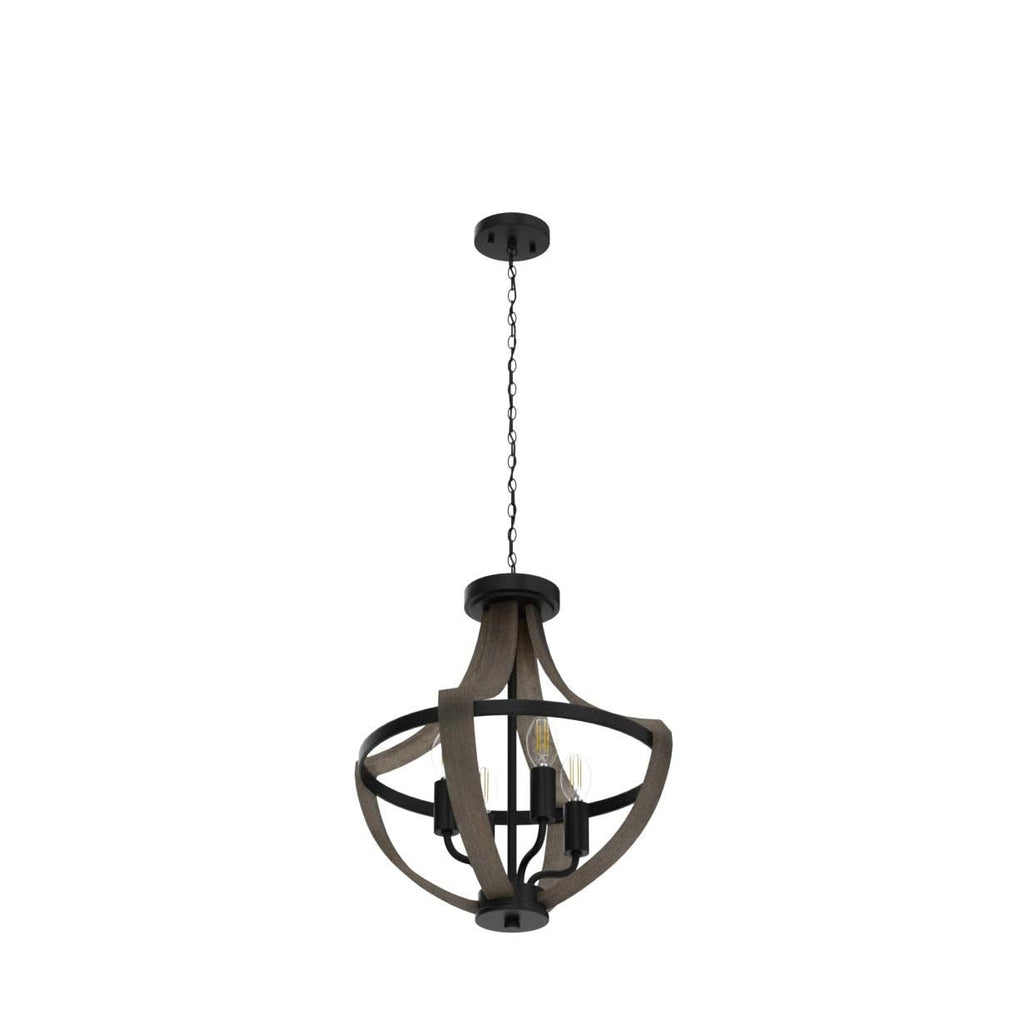 13.1" Modern Farmhouse Hanging Pendant Lighting, 4-Light Rustic Interior Flush Mount Ceiling Light Fixture, Vintage Chandelier for Hallway Foyer Dining Room Entryway Kitchen Island Bedroom