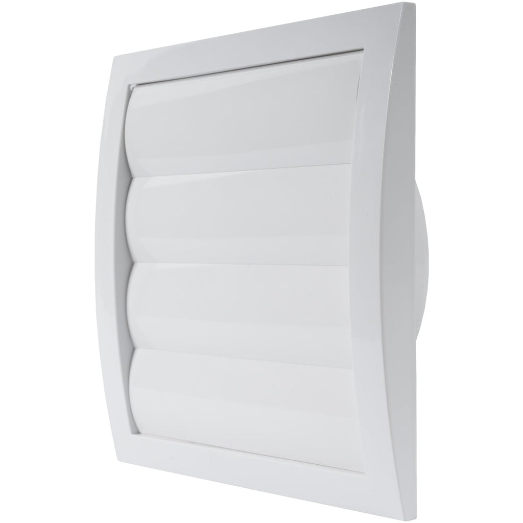 Repa Market 4 Inch Anthracite Dryer Vent Hood/Duct Cover for Walls or Ceiling/ABS Plastic Louvered Air Grille with Built-In Mesh Screen/Exhaust and Dryer Vent Covers for Indoor & Outdoor Use