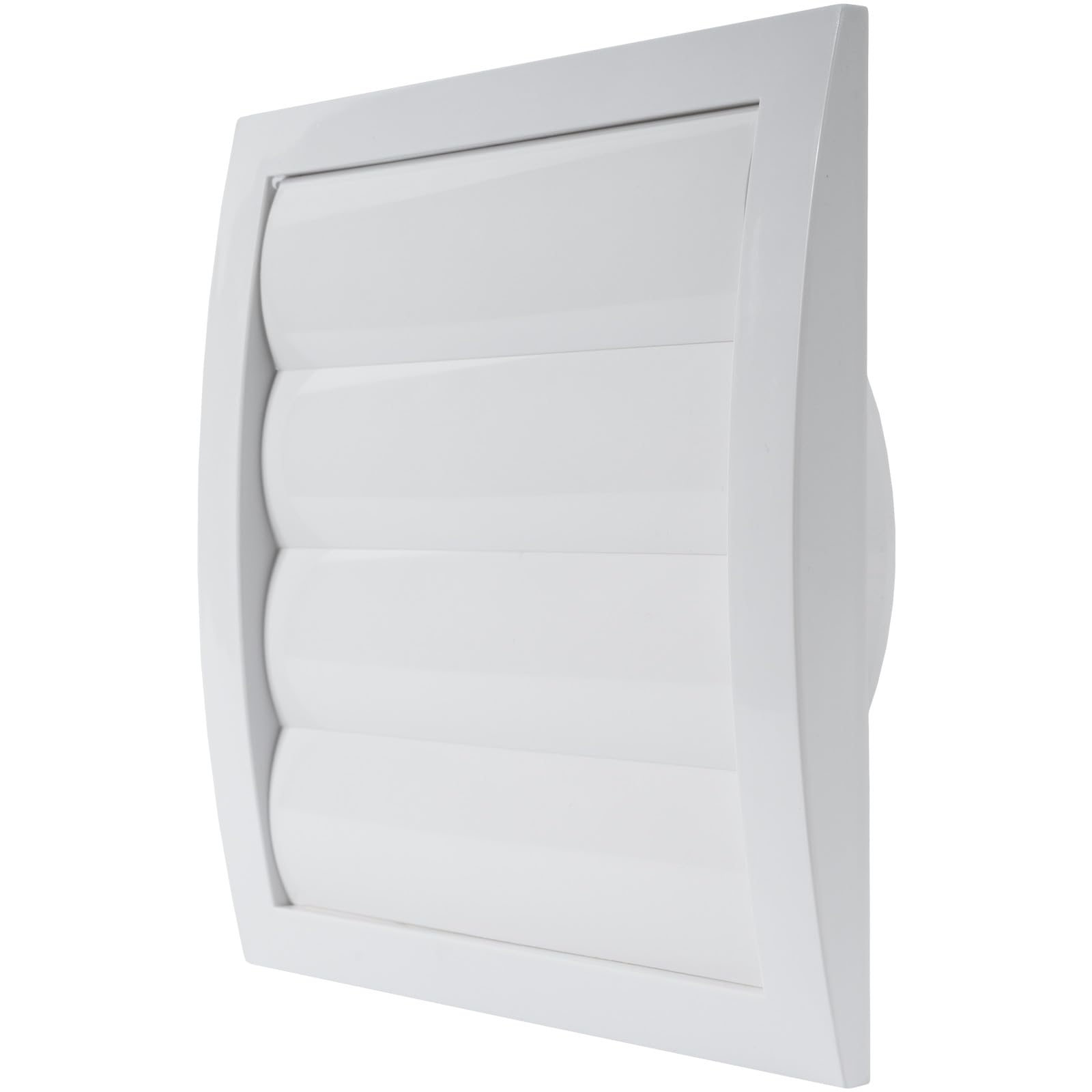 Repa Market 4 Inch Anthracite Dryer Vent Hood/Duct Cover for Walls or Ceiling/ABS Plastic Louvered Air Grille with Built-In Mesh Screen/Exhaust and Dryer Vent Covers for Indoor & Outdoor Use