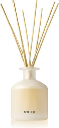Apotheke Luxury Scented Reed Diffuser for Home - 6.7 Fl Oz Essential Oil Aromatherapy - 10 Rattan Scent Sticks Room Diffuser - Long-Lasting Fragrance for Bedroom, Home, Bathroom