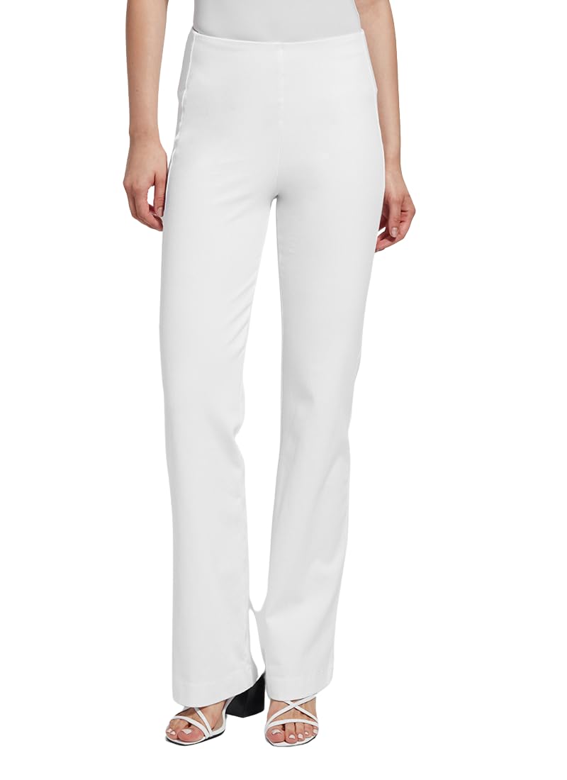 Lyssé Denim Trouser High Waisted Stretch Jeans for Women – Wide Leg Pull-On Pants with Flattering Fit & Soft Fabric