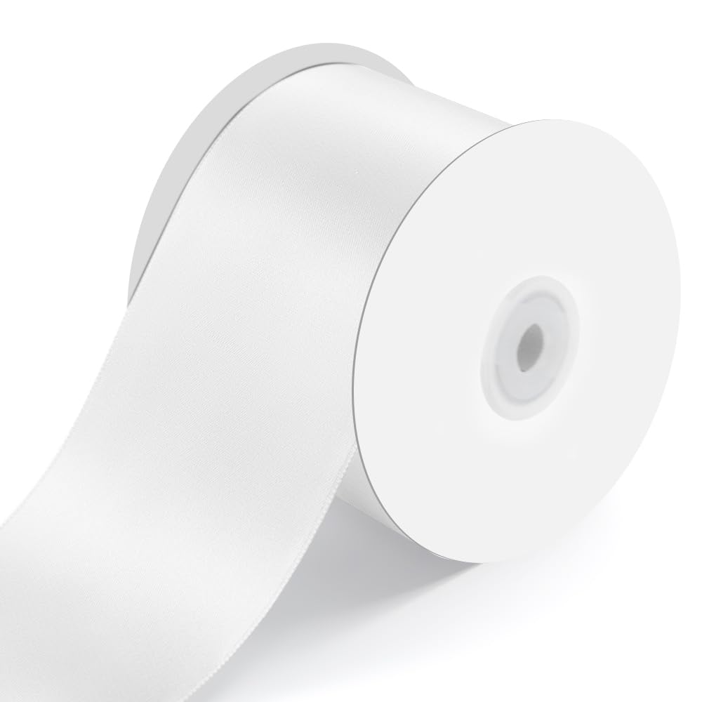 1" Wide x 100 Yards Single Face Polyester Satin Ribbon, Satin Ribbon for Crafts, Gift, Hair Bows, Wedding Party Decoration, Bow Making & Other Projects (Apple Green)