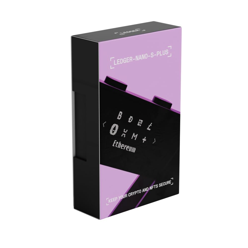 Ledger Nano S Plus Signer – The accessible Way to Manage Your Crypto & NFTs securely (Ledger Wallet for Desktop and Android only) – Matte Black