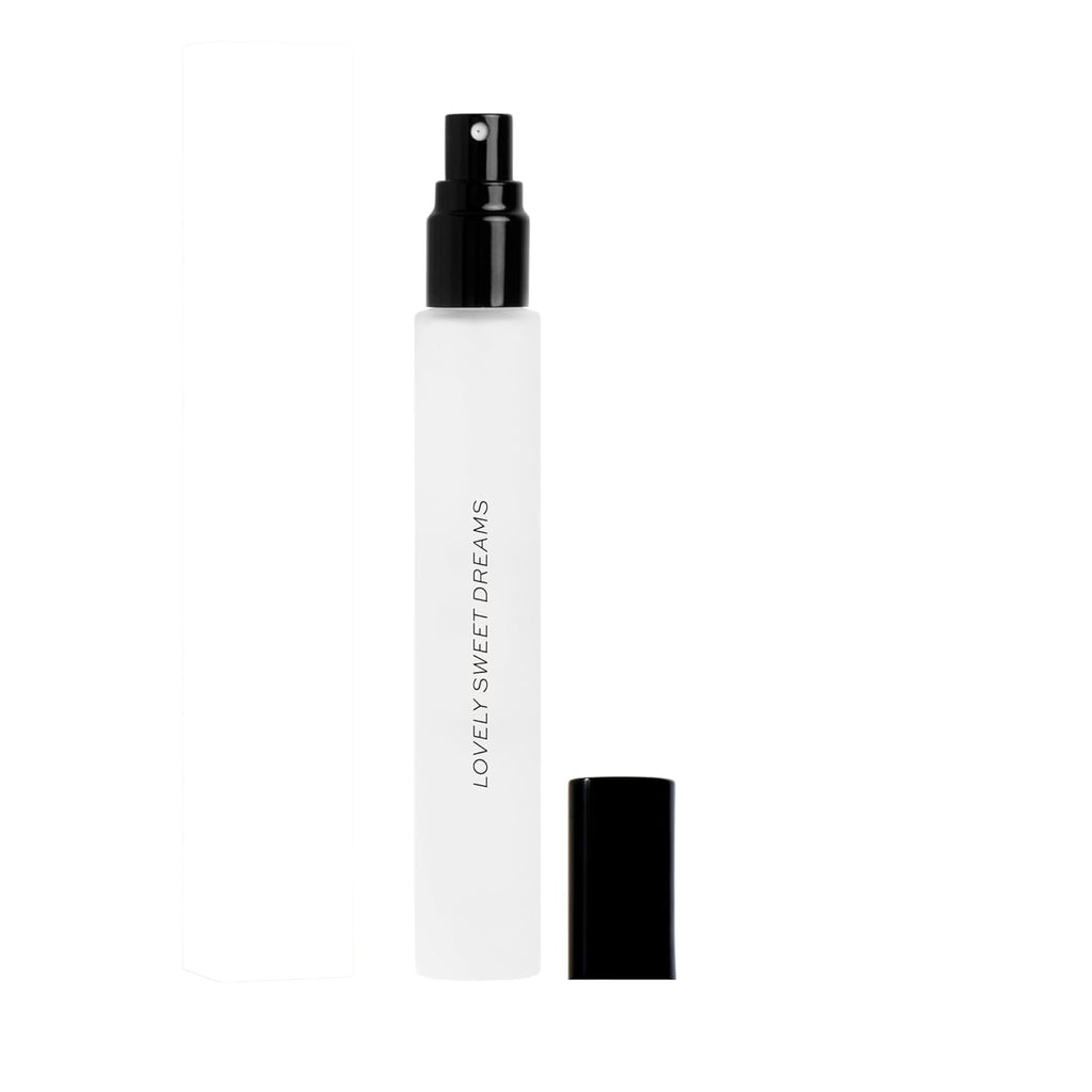 DIME Beauty Lovely Sweet Dreams Travel Perfume, Soft Floral Perfume for Women with Freesia, Vanilla Cream & Amber, Eau de Toilette Spray, Vegan, 0.34 oz / 10 ml