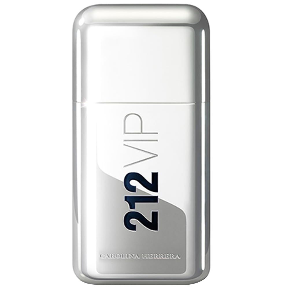 Carolina Herrera 212 Vip Men Fragrance For Men - Notes Of Caviar Lime, Ginger And Tonka Bean - Intimate And Magnetic Scent - Blend Of Fresh And Woody - Perfect For Night Use - Edt Spray - 1.7 Oz