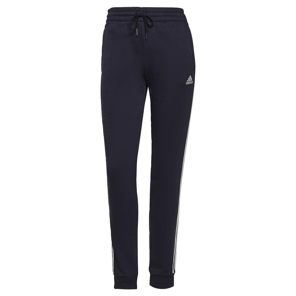 Adidas Womens Essentials Fleece Tapered Cuff Pants